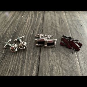 3 sets of Cufflinks